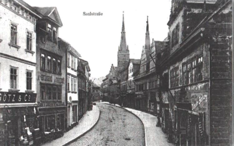 Saalstraße Anfang des 20. Jahrhunderts